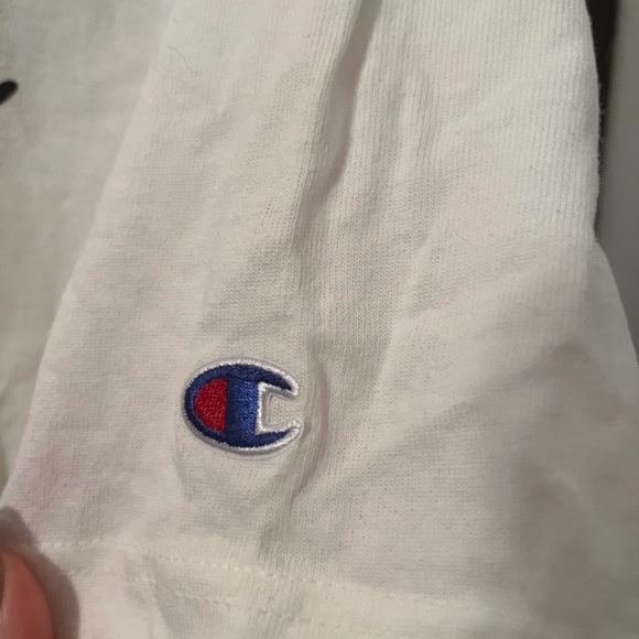 ❌SOLD❌ Champion, White Short Sleeve Tee, Large - Picture 3 of 5